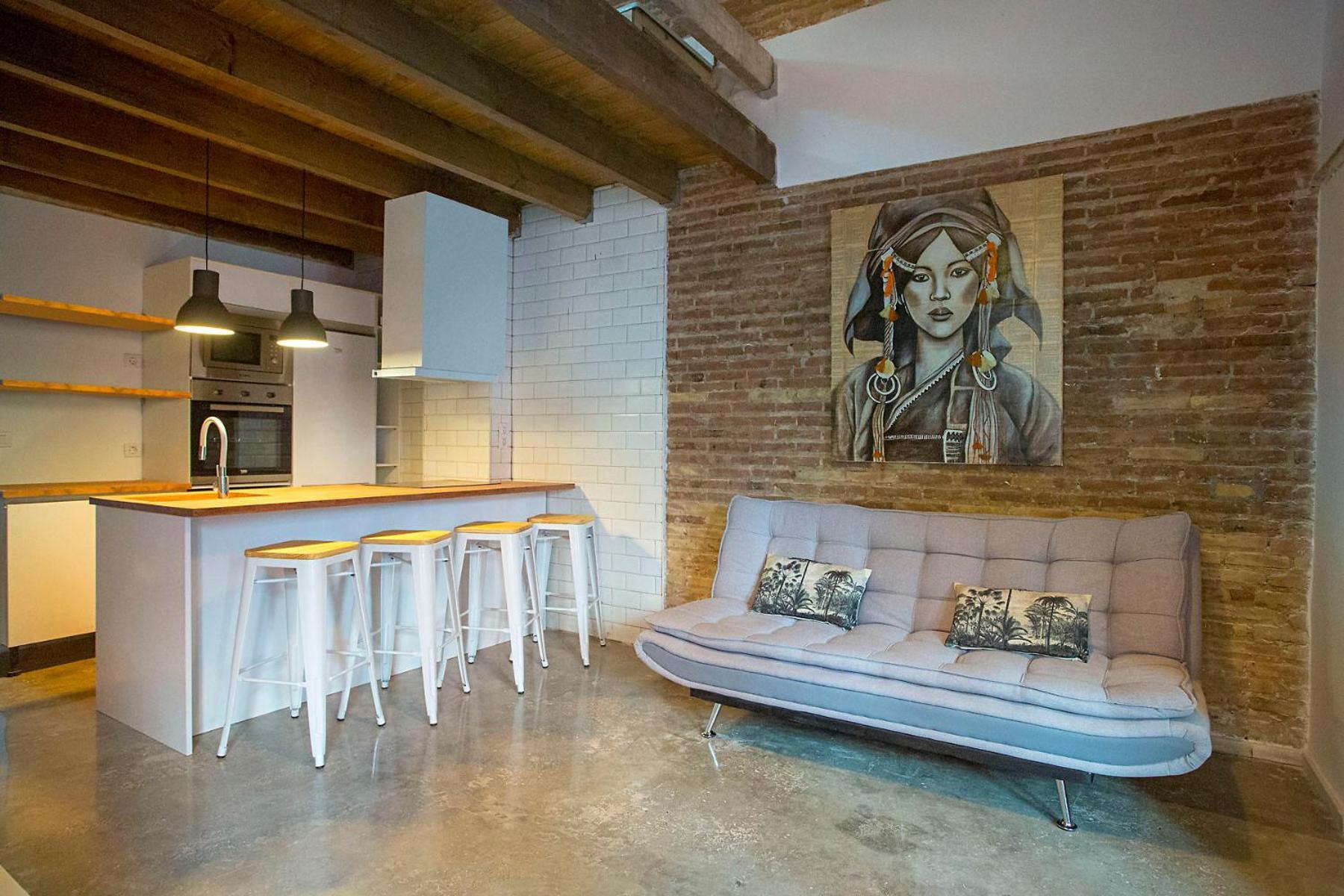 Apartment Cozy Loft Style In El Cabanyal
